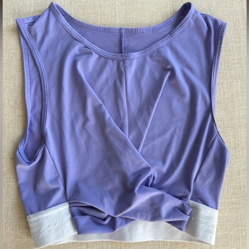 Fabletics‎ Pia Powertouch Light Front Twist tank, XS, lavender, NWOT